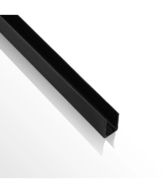 kelvo® NEONPRO KLV-101-0066 Βάση Στήριξης για Neon Flex - Μαύρο Ματ - Μ300 x Π0.8 x Υ1.3cm - Πακέτο 5 Τεμαχίων